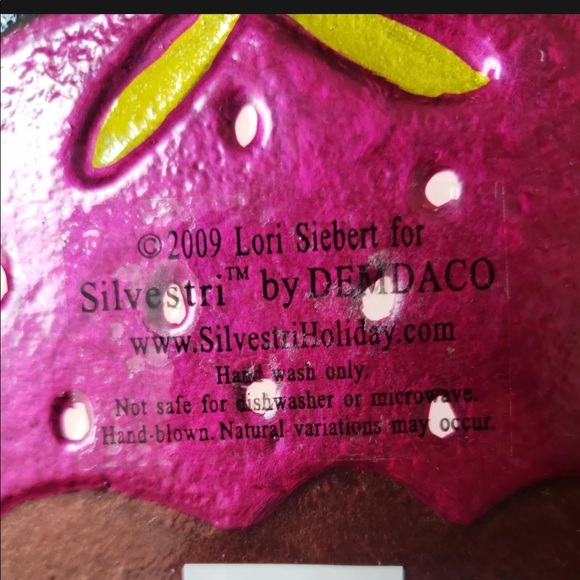 2009 Decadent 11" Glass Plate Chocolate Strawberry - Picture 10 of 16